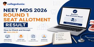 NEET MDS 2026 Round 1 Seat Allotment Result: How to Check and Accept on mcc.nic.in